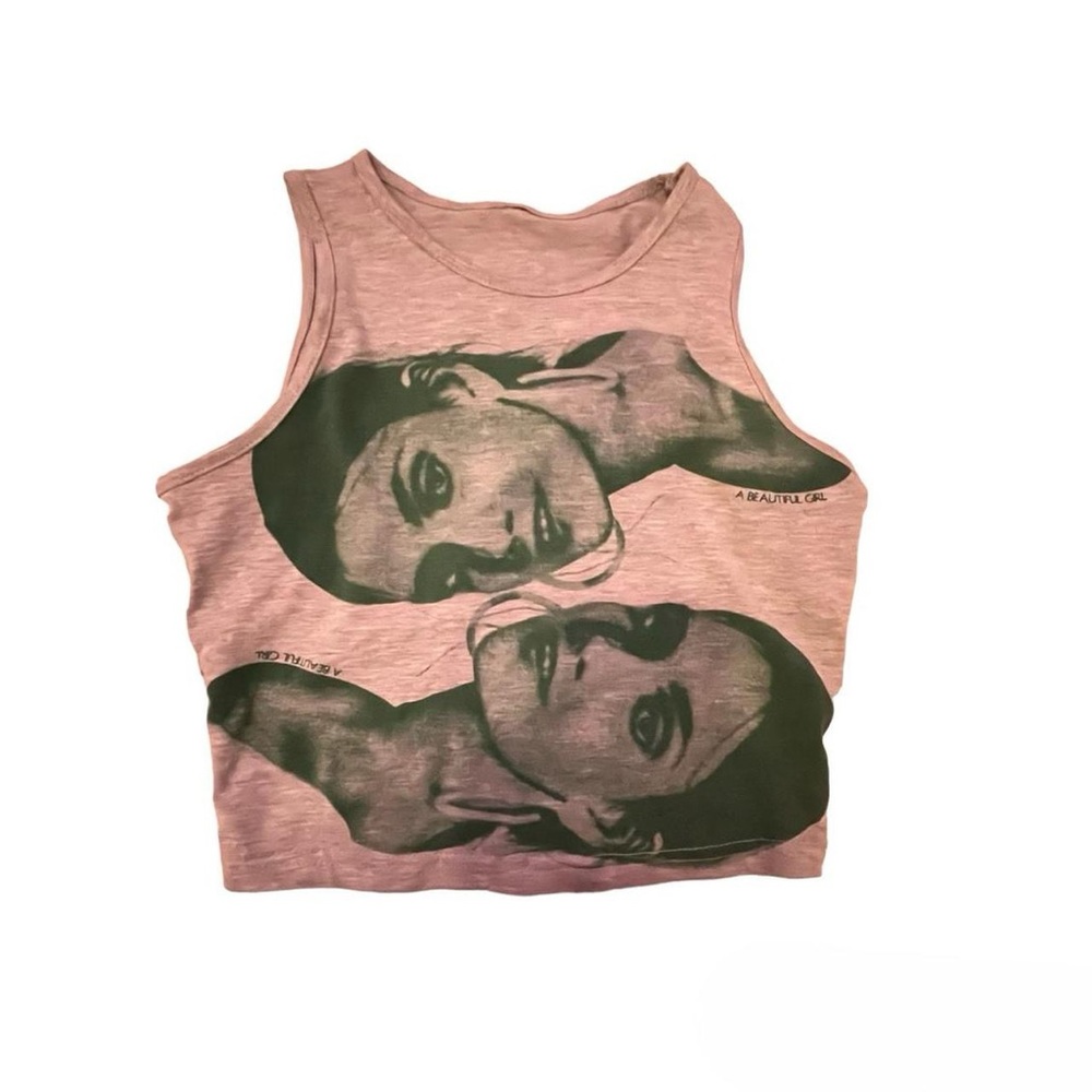 Grey cyberpunk crop top💓